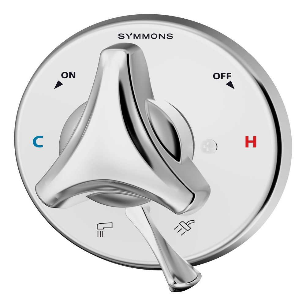 Symmons S9600TSPTRMRP Origins Tub/Shower Valve Trim (Valve Not Included),Polished Chrome, 2.88 x 5.8 x 5.8 inches