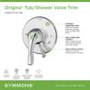Symmons S-9600TS-PLR-TRM Origins Tub/Shower Valve Trim (Valve Not Included) view 4