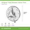 Symmons S-9600TS-P-TRM Origins Tub/Shower Valve Trim (Valve Not Included) view 3
