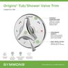 Symmons S-9600TS-P-TRM Origins Tub/Shower Valve Trim (Valve Not Included) view 4