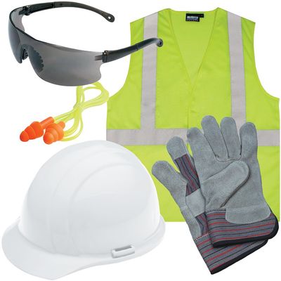 ERB 16538 Liberty L3 New Hire Kit with Smoke Glasses and S362 Vest, Large