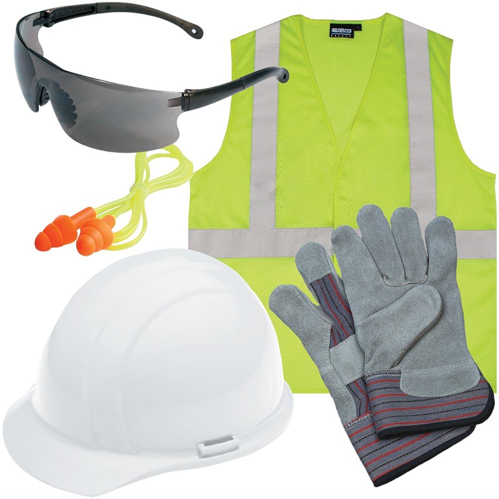 ERB 16538 Liberty L3 New Hire Kit with Smoke Glasses and S362 Vest, Large