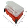 Plano 5231-01 14-1/2" X 3-3/8" X 11-3/4"Double Cover Stow N Go Organizer view 3