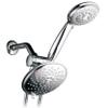 HotelSpa 30 Setting 6" Rainfall Shower Head and Handheld Shower Dual 3-Way Shower Combo with Extra Long Premium 6 ft Stainless Steel Shower-Hose view 1