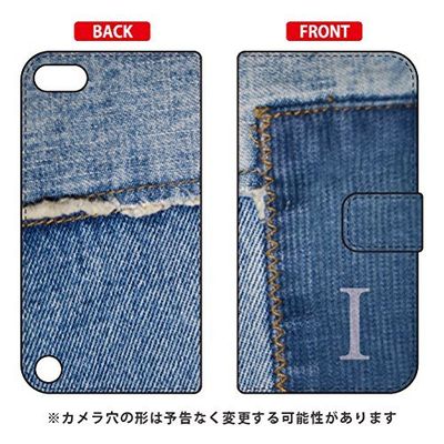 Coverfull Notebook Type Smartphone Case Photo Denim Initial I Design by Artwork/for iPod Touch (5th Generation) ATC5TH-IJTC-401-MCN5