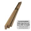 Osborne Equalizer Wooden Table Slide Set, 50" Equalizer Extension Slide (Allows for 49" Opening) for Pedestal Table, Easy Installation, Smooth Extension view 2