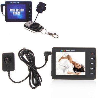 KS-650M 2.5 Inch TFT Angel Eye Mini Video Recording System Spy Button DVR Recorder (Remote Control)