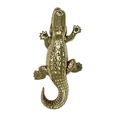 Michael Healy Alligator Door Knocker - Brass (Premium Size)