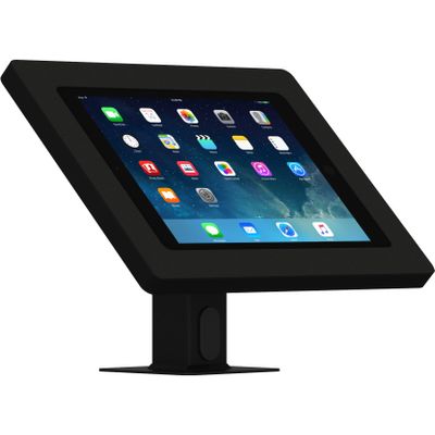 VidaMount Black Enclosure and Rotating & Tilting Desk/Table Mount [Bundle] Compatible with iPad 9.7 (5th / 6th Gen), Pro 9.7", Air 1/2