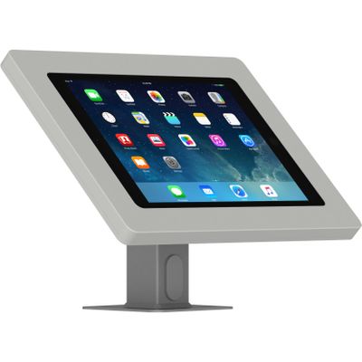 VidaMount Light Grey Enclosure and Rotating & Tilting Desk/Table Mount [Bundle] Compatible with iPad 9.7 (5th / 6th Gen), Pro 9.7", Air 1/2