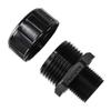 HellermannTyton 166-90136, Non-Metallic IP65 Comp. Fitting, Straight, NPT Thread, 1 in. Dia., Black, 10/pkg view 1