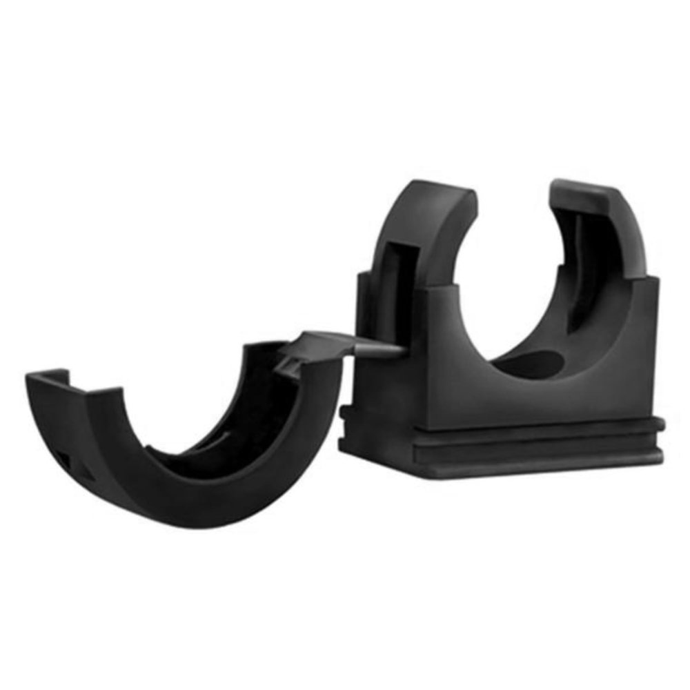 HellermannTyton 166-90181, PACC Conduit Clip, PA66 Nylon, 1 in. Dia., Black, 10/pkg