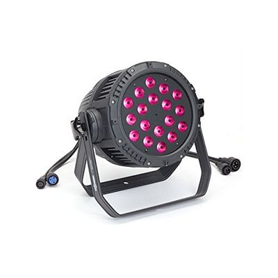 ElektraLite 1018 Outdoor | 18x12W Quad RGBW 19 Degree Beam IP65 LED Fixture Black ELE724-19