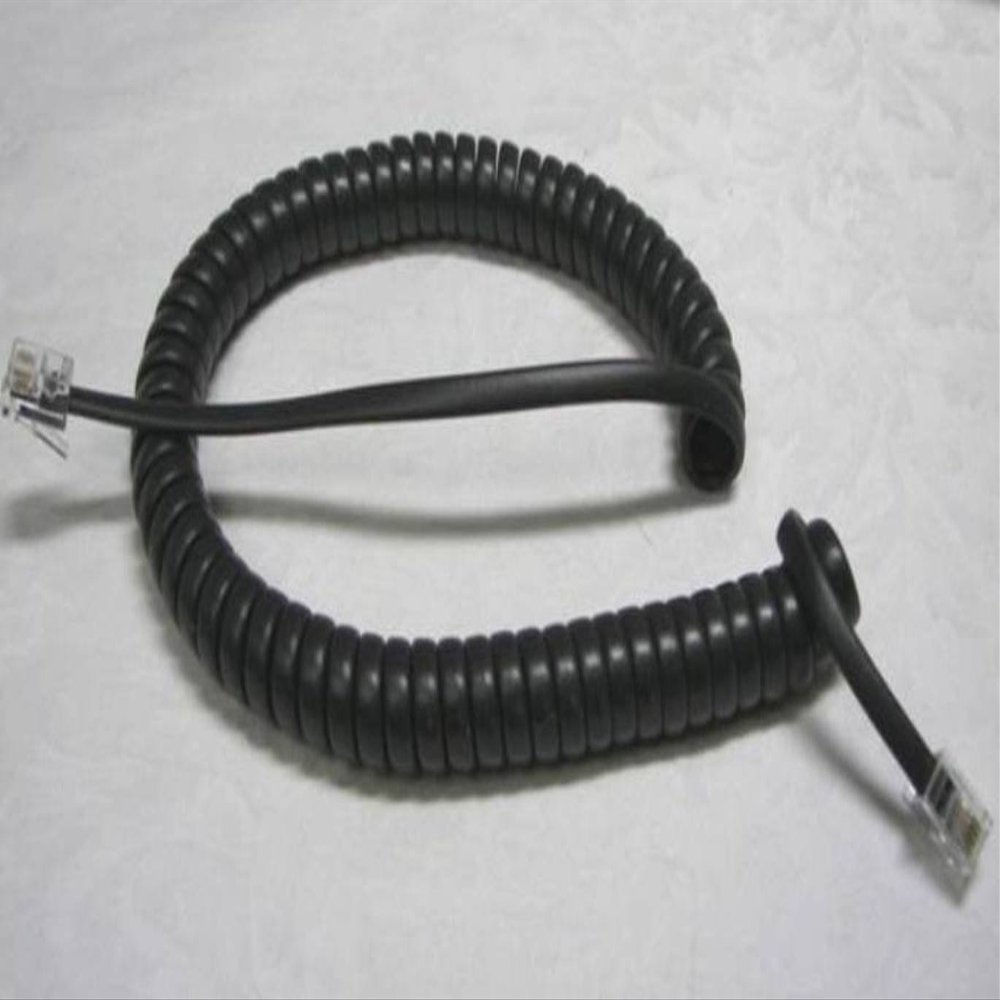 5 X Polycom SoundPoint 9 ft. Black Handset Cord For IP 301, 501, 601, 670, 321, 331, 335, 450, 550, 560, 650 Phones