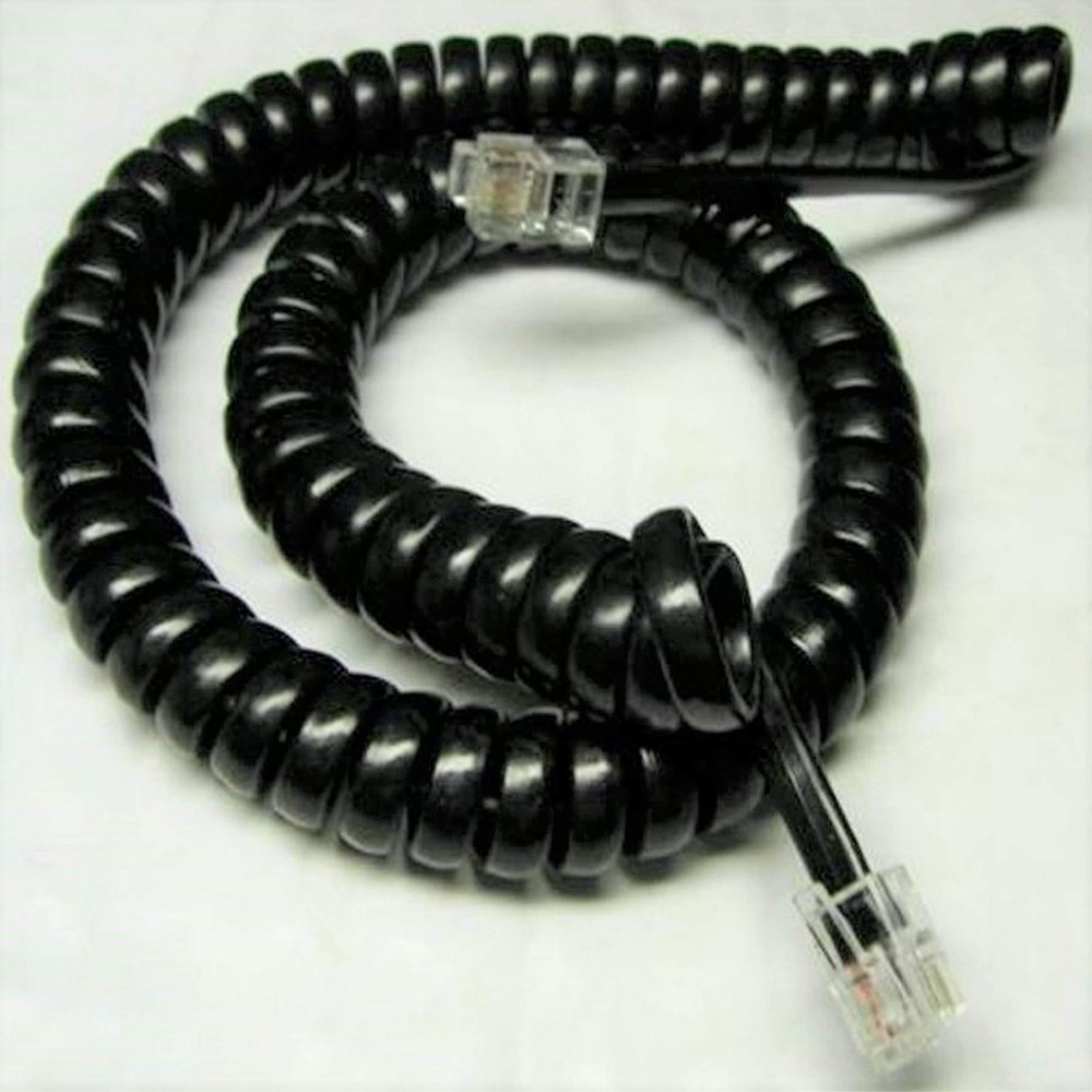 3 X NEC 9 Ft. Black Handset Cord For DSX, DTH, DTP, DTU, DTL, DTR, ITR Series Phones