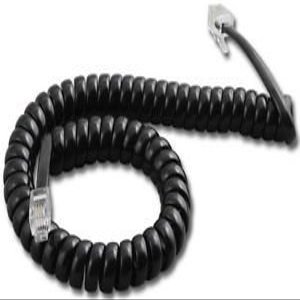 7 X NEC 9 Ft. Black Handset Cord For DSX, DTH, DTP, DTU, DTL, DTR, ITR Series Phones