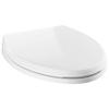 Delta Faucet Wycliffe Slow Close Elongated Toilet Seat with Non-Slip Seat Bumpers, Soft Close Toilet Seat Elongated, Toilet Seat Slow Close, White 811901-WH view 1