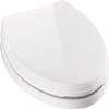 Delta Faucet Wycliffe Slow Close Elongated Toilet Seat with Non-Slip Seat Bumpers, Soft Close Toilet Seat Elongated, Toilet Seat Slow Close, White 811901-WH view 2
