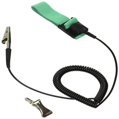 Hakko No.442B-04 Wrist Strap, 4.9 ft (1.5 m) Cord, Light Green