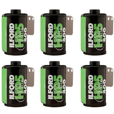 6 X Ilford HP5 Plus, Black and White Print Film, 135 (35 mm), ISO 400, 24 Exposures (1700646)