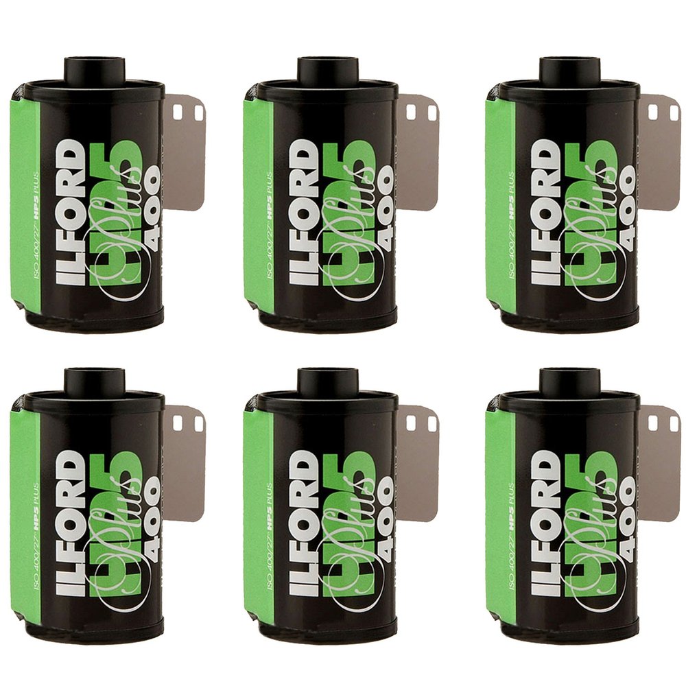 6 X Ilford HP5 Plus, Black and White Print Film, 135 (35 mm), ISO 400, 24 Exposures (1700646)