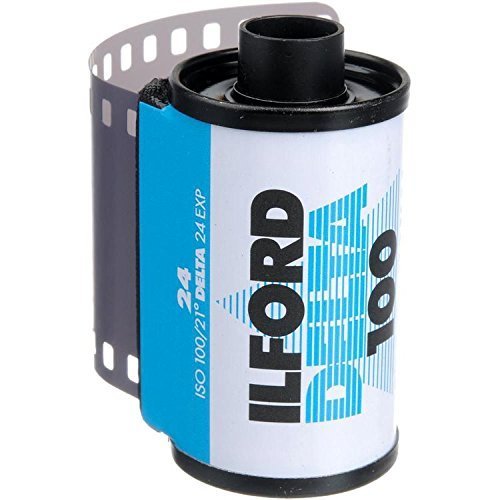 5 X Ilford Delta 100 Professional Black-and-White Film 100asa 35mm 24-exposure