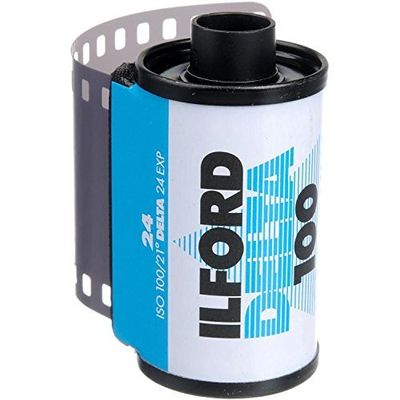 6 X Ilford Delta 100 Professional Black-and-White Film 100asa 35mm 24-exposure