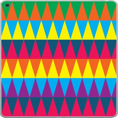 Geometric Colorful Triangles Orange Pink Blue Vinyl Decal Sticker Skin by Debbie's Designs for iPad Air 2