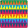 Geometric Colorful Triangles Orange Pink Blue Vinyl Decal Sticker Skin by Debbie's Designs for iPad Air 2 view 1