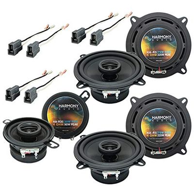 (2) Harmony Audio HA-R5 Speakers Bundle with Harmony Audio HA-R35 Compatible with Mitsubishi Montero 87-91 OEM Speaker Replacement