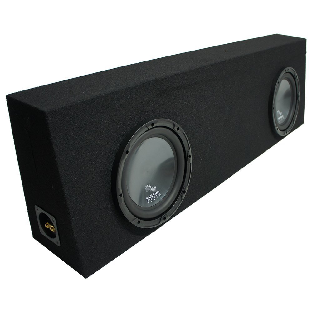 Harmony Audio Universal Regular Cab Truck Harmony R124 Dual 12" Black Sub Box Enclosure