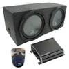 Harmony Audio Harmony R104 Bundle with Universal Car Stereo Rearfire Sealed Dual 10" Sub Box & CXA600.1 (Renewed) view 1