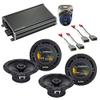 Harmony Audio HA-R65 Compatible with Acura MDX 2001-2006 Series 6.5" 300W Speakers & Grills, Kicker 46CXA3604 4 Channel Amp 720W Peak Speaker and HA-AK10 10 Gauge 600W Amp Install Kit view 1