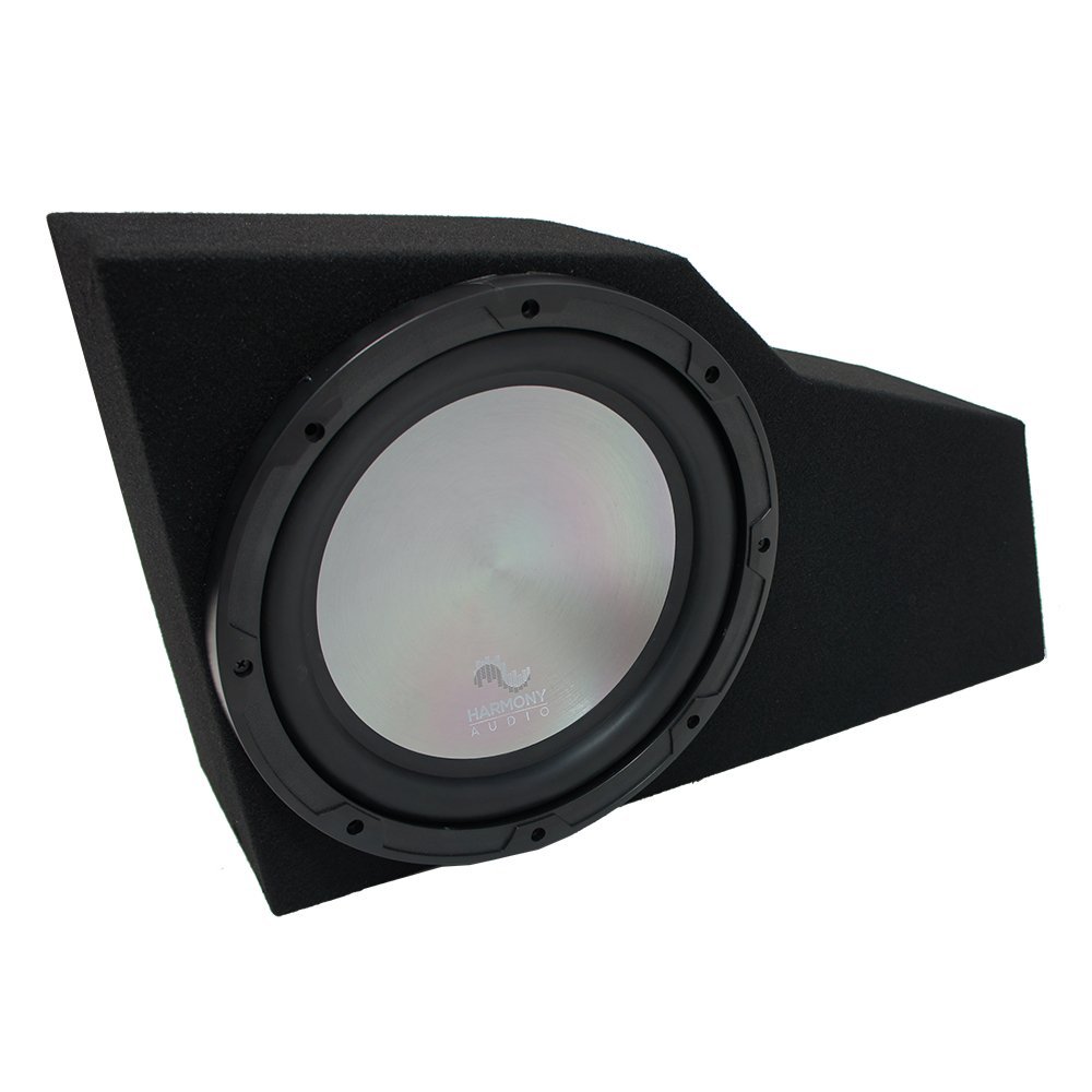 Harmony Audio HA-A122 Subwoofer Bundle with Single 12" Sub Box Enclosure Compatible with 2002-2009 Chevy Trailblazer