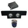 Harmony A102 Compatible with GMC Sierra Non-HD Crew Cab 01-06 Truck Dual 10" Sub Box & CXA600.1 (Renewed) view 1