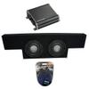 Harmony Audio F104 Compatible with GMC Sierra Non-HD Crew Cab 01-06 Truck Dual 10" Sub Box & CXA600.1 (Renewed) view 1