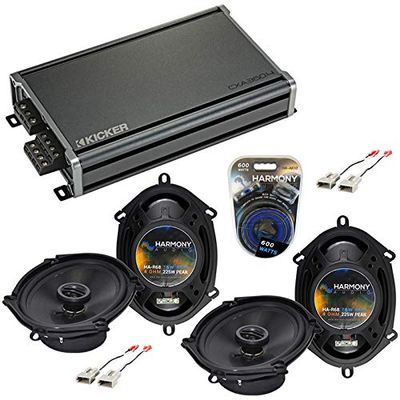 Compatible with Ford F-150 Heritage 2004-2004 OEM Speaker Upgrade Harmony (2) R68 & CXA300.4 Amp (Renewed)