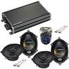 Compatible with Ford F-150 Heritage 2004-2004 OEM Speaker Upgrade Harmony (2) R68 & CXA300.4 Amp (Renewed) view 1