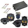 Harmony Audio HA-R46 Compatible with Jeep Comanche Pickup 86-92 4x6 120W Stereo Speakers, HA-R5 5.25" 225W Speakers & Grills and 46CXA3604 4 Channel 720W Peak Speaker Amp view 1
