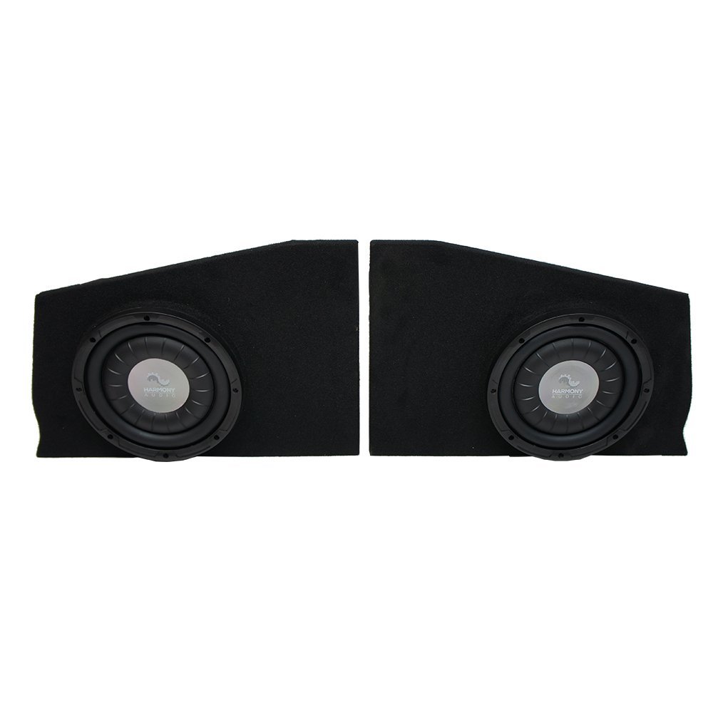 2010-2015 Chevy Camaro Coupe Rear Side Harmony F104 Dual 10" Sub Box Enclosure