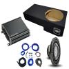 Harmony Audio HA-F104 Compatible with Ford Explorer Sport Trac SUV 01-05 700W Single 4 Ohm 10" Subwoofer, 46CXA4001 Mono 800W Peak Sub Amp and FORD-SPTRAC1X10 10" Sub Box view 1
