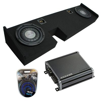Harmony F124 Compatible with Ford F-150 Ext Super Cab Truck 2009-2014 Dual 12" Sub Box & CXA600.1