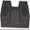 Harmony Audio Compatible with 99-06 Chevy Silverado Ext Truck Harmony Audio Bundle R104 Dual 10" Rhino Sub Box & CXA400.1 view 3