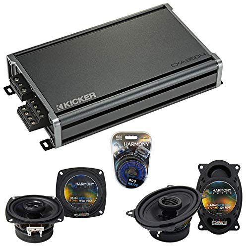 Replacement Car Audio Speakers for Mercedes 450 Series 73-80 Harmony R4 R46 & CXA300.4 Amp (Renewed)