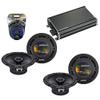 Harmony Audio Compatible with Mercedes C-Class 05-07 OEM Speaker Replacement Bundle (2) R65 & CXA360.4 Amp view 1