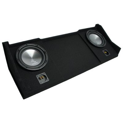 Harmony Audio 2 HA-A102 Subwoofer Bundle with Dual 10" Sub Box Enclosure Compatible 1994-2001 Dodge Ram Ext Club Quad Truck
