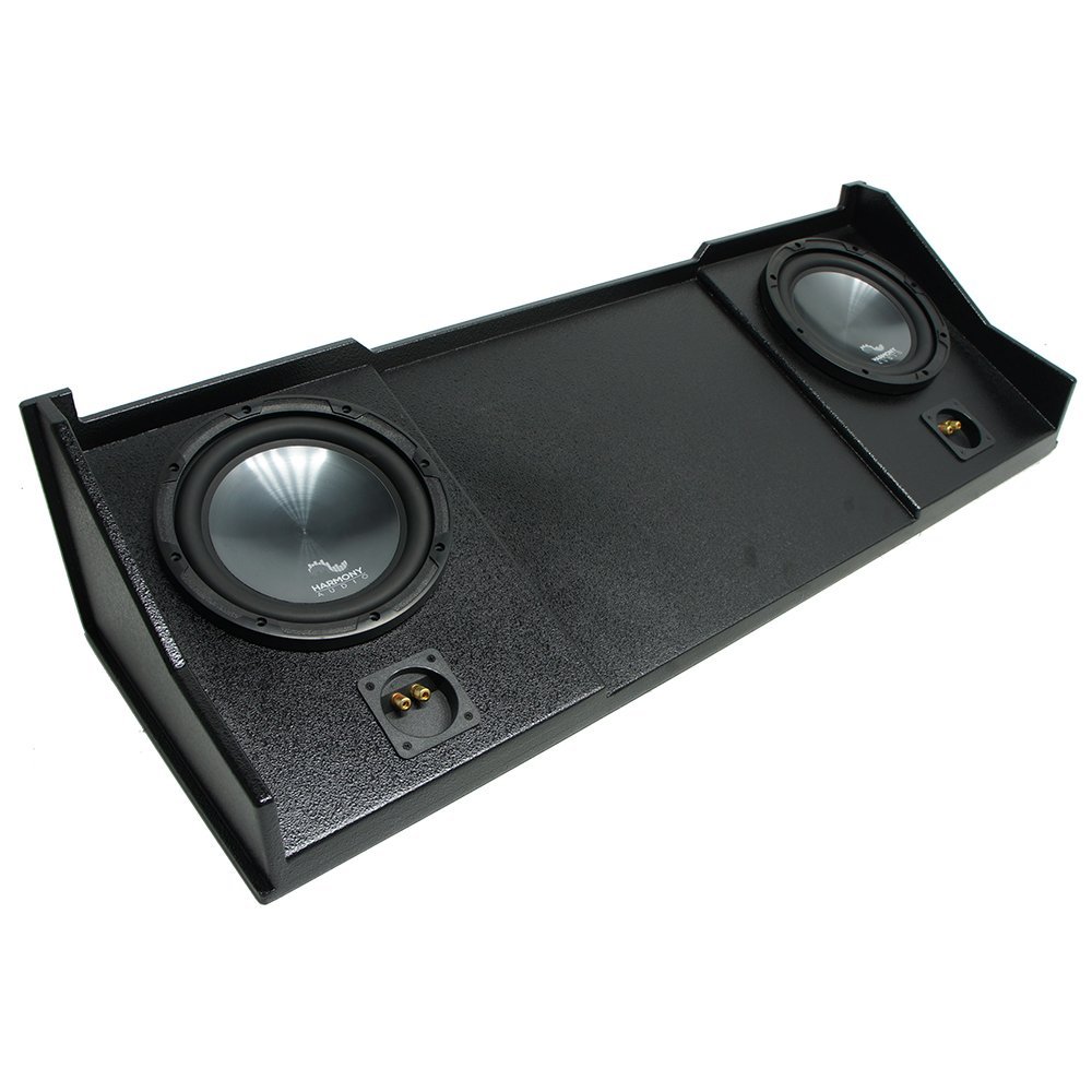 Harmony Audio (2) HA-R104 Subwoofer Bundle with Dual 10" Sub Box Enclosure Compatible with 1994-2001 Dodge Ram Ext Club Quad Truck