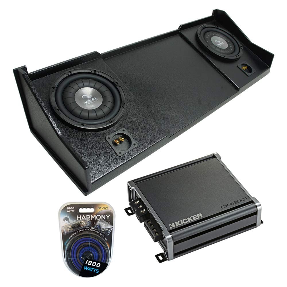 Harmony Audio F104 Dodge Ram Truck 1994-2001 Dual 10" Rhino Sub Box & CXA600.1 Amp
