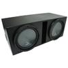 Harmony Audio Universal Car Stereo Rhino Coated Ported Dual 12" Harmony R124 Sub Box Enclosure view 1
