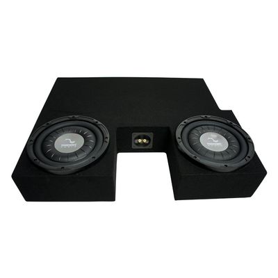 Harmony Audio HA-F104 Compatible with Toyota Tundra 2007-2013 Double Cab Truck Car Stereo Flatline Series 10" 700W Single 4 Ohm Subwoofer and 2X10TOYOTA-TUNDRA-07-09 Custom Fit Sub Box Enclosure